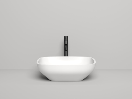 Раковина из искусственного камня S-Sense Salini Gloria 1102108GF 50х40 накладная цвет белый